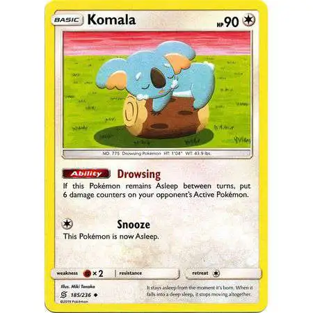 Pokemon Trading Card Game Sun & Moon Unified Minds Uncommon Komala #185