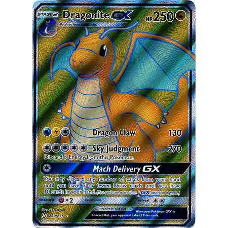 dragonite gx pokemon card value 229/236 Full Art (Unified Minds) + TitanCards Toploader Toys variation to centering Dragonite GX - Dragon Majesty