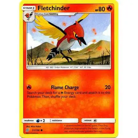 Pokemon Trading Card Game Sun & Moon Unified Minds Common Fletchinder #31