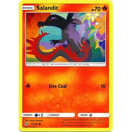 Pokemon Trading Card Game Sun & Moon Unified Minds Common Salandit #33