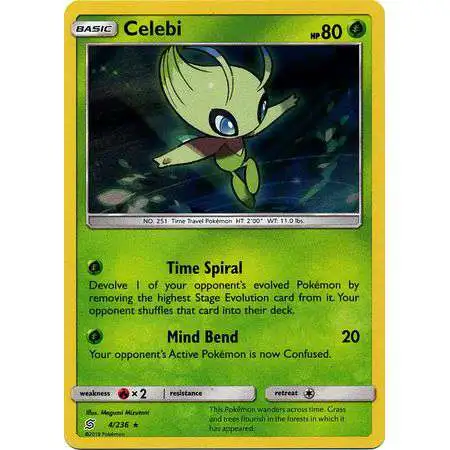 Pokemon Trading Card Game Sun & Moon Unified Minds Holo Rare Celebi #4