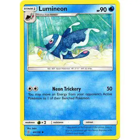 Pokemon Trading Card Game Sun & Moon Unified Minds Uncommon Lumineon #40