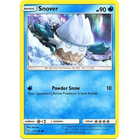Pokemon Trading Card Game Sun & Moon Unified Minds Common Snover #41