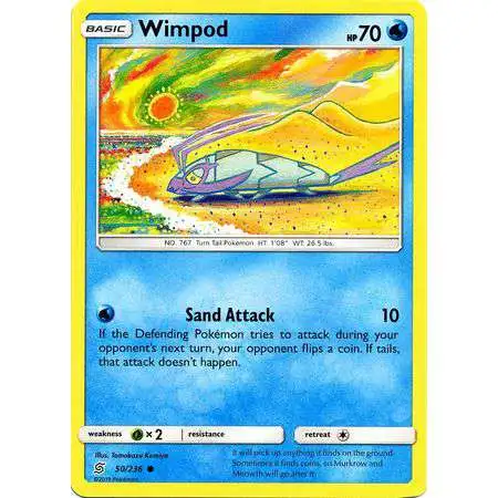 Pokemon Trading Card Game Sun & Moon Unified Minds Common Wimpod #50