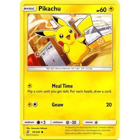 Pokemon Trading Card Game Sun & Moon Unified Minds Common Pikachu #55