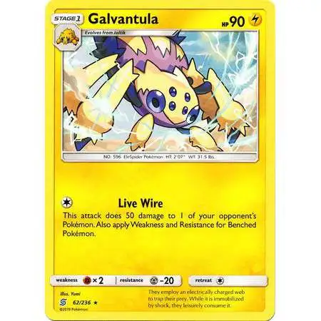 Pokemon Trading Card Game Sun & Moon Unified Minds Rare Galvantula #62