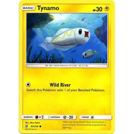 Pokemon Trading Card Game Sun & Moon Unified Minds Common Tynamo #63