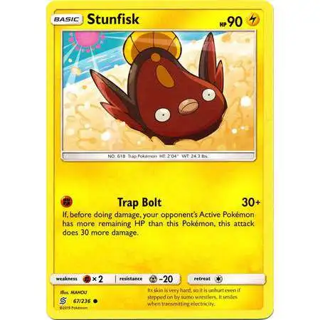 Pokemon Trading Card Game Sun & Moon Unified Minds Common Stunfisk #67