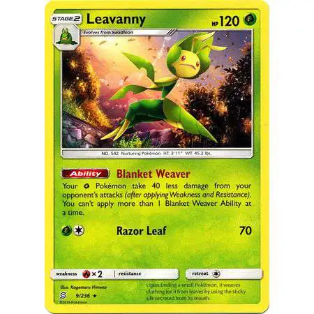 Pokemon Trading Card Game Sun & Moon Unified Minds Rare Leavanny #9