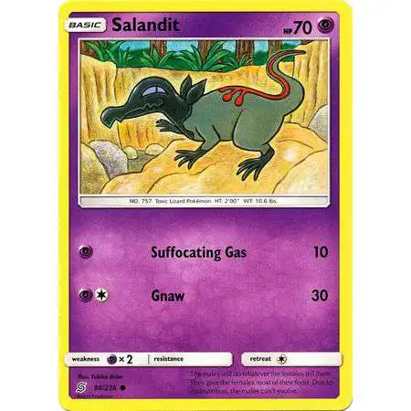 Pokemon Trading Card Game Sun & Moon Unified Minds Common Salandit #98