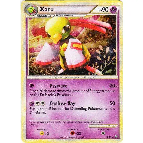 Pokemon HeartGold & Soulsilver Unleashed Rare Holo Xatu #11