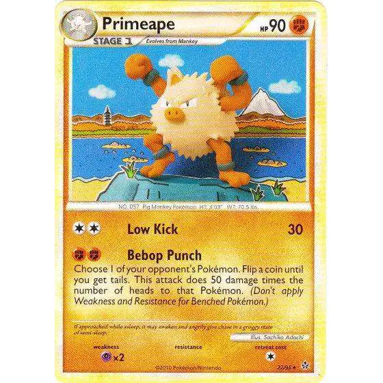 Pokemon HeartGold & Soulsilver Unleashed Rare Primeape #22