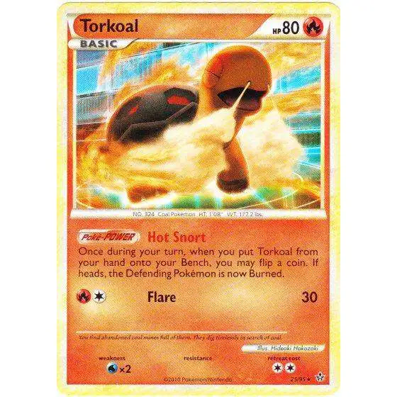 Pokemon HeartGold & Soulsilver Unleashed Rare Torkoal #25