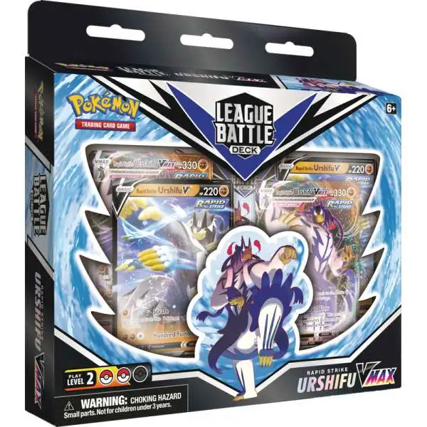 Pokemon Sword & Shield Fusion Strike Rapid Strike Urshifu VMAX League Battle Deck [60-Card Deck, 4 Foil Cards, Deck Box & More]