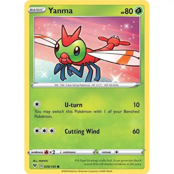 Pokemon Trading Card Game Sword & Shield Vivid Voltage Common Yanma #6