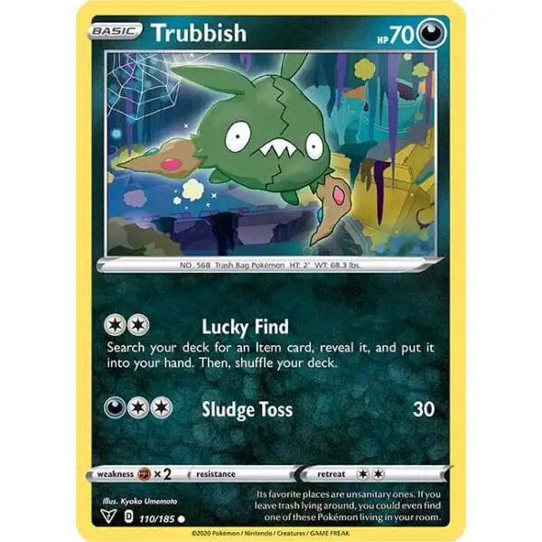 Pokemon Trading Card Game Sword & Shield Vivid Voltage Common Trubbish #110