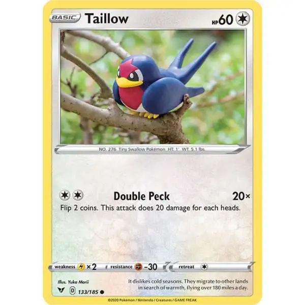 Pokemon Trading Card Game Sword & Shield Vivid Voltage Common Taillow #133