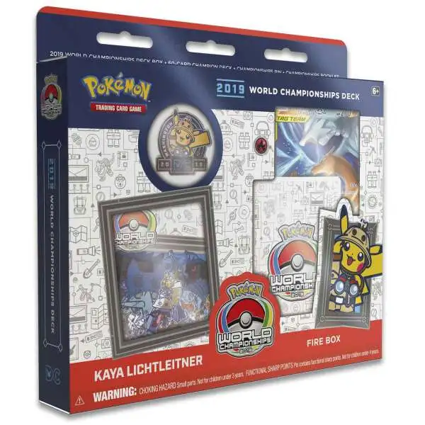 Pokemon 2019 World Championships Kaya Lichtleitner Deck [Fire Box, Damaged Package]