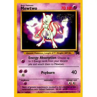 Pokemon Promo Cards WotC Promo Mewtwo #3 [Heavily Played]