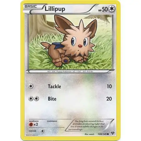 Pokemon Trading Card Game XY Base Set Common Lillipup #108