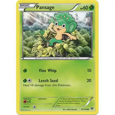 Pokemon Trading Card Game XY Base Set Common Pansage #10