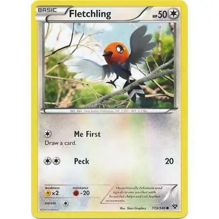 Pokemon Trading Card Game XY Base Set Common Fletchling #113