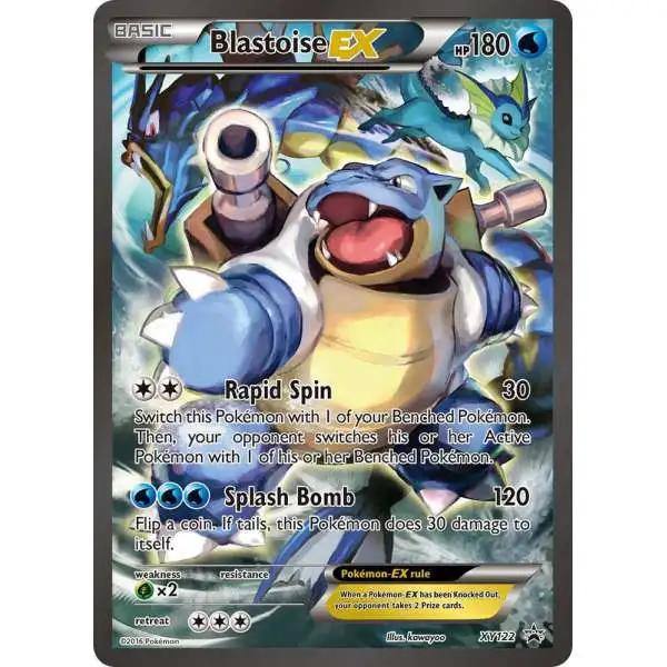 Pokemon Trading Card Game XY Promo Ultra Rare Blastoise EX XY122 [Damage]