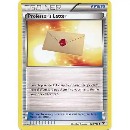 Pokemon Trading Card Game XY Base Set Uncommon Professor's Letter #123