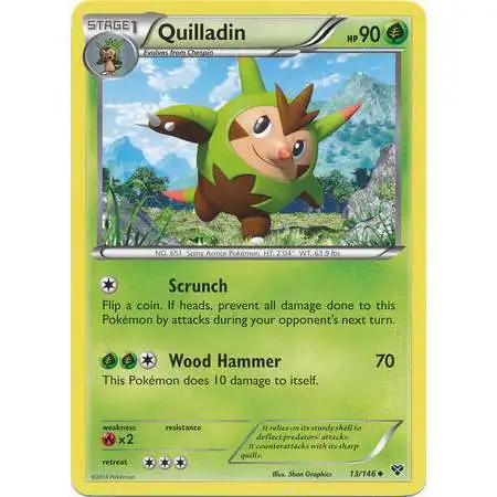 Pokemon Trading Card Game XY Base Set Uncommon Quilladin #13