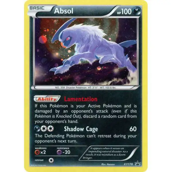 Pokemon XY Promo Promo Absol XY178 [Moderately Played]