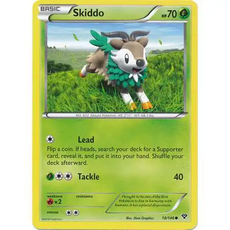 Pokemon Trading Card Game XY Base Set Common Skiddo #18