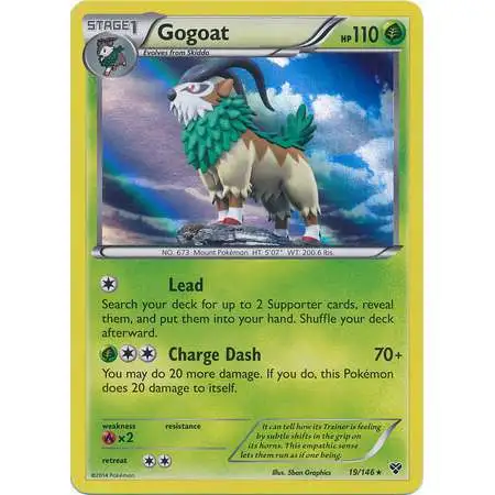 Pokemon Trading Card Game XY Base Set Holo Rare Gogoat #19