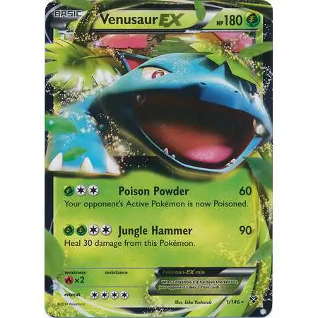 Pokemon Trading Card Game XY Base Set Ultra Rare Venusaur EX #1