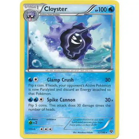 Pokemon Trading Card Game XY Base Set Rare Cloyster #32