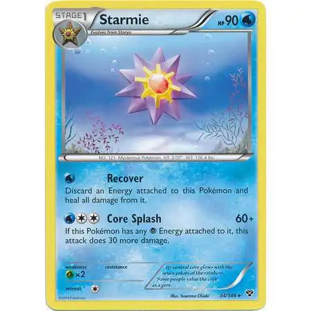 Pokemon Trading Card Game XY Base Set Rare Starmie #34