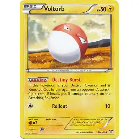 Pokemon Trading Card Game XY Base Set Common Voltorb #44