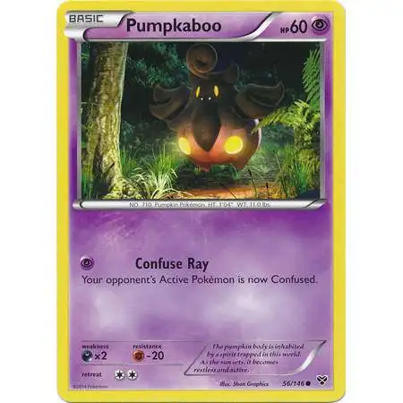 Pokemon Trading Card Game XY Base Set Common Pumpkaboo #56
