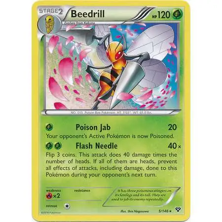 Pokemon Trading Card Game XY Base Set Rare Beedrill #5