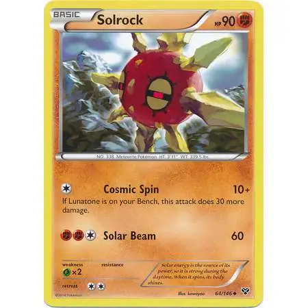 Pokemon Trading Card Game XY Base Set Uncommon Solrock #64