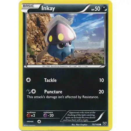 Pokemon Trading Card Game XY Base Set Common Inkay #75