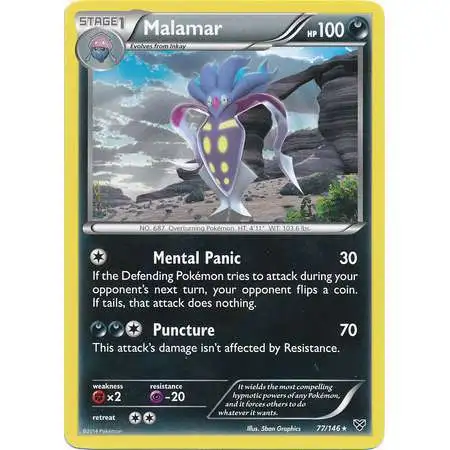 Pokemon Trading Card Game XY Base Set Rare Malamar #77