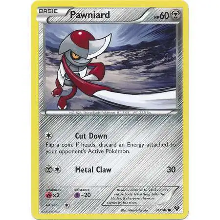 Pokemon Trading Card Game XY Base Set Common Pawniard #81