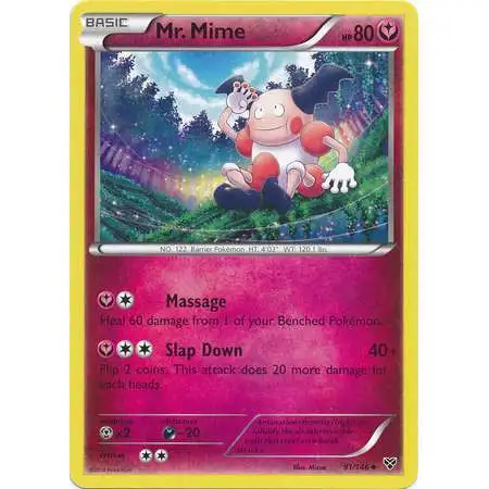 Pokemon Trading Card Game XY Base Set Uncommon Mr. Mime #91