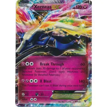 Pokemon Trading Card Game XY Base Set Ultra Rare Xerneas EX #97 [Lightly Played]