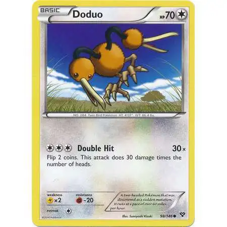 Pokemon Trading Card Game XY Base Set Common Doduo #98