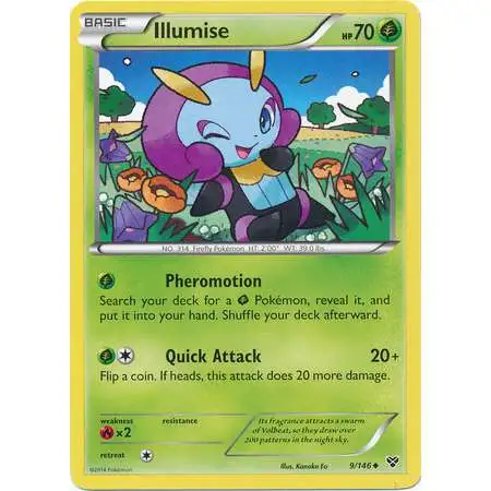 Pokemon Trading Card Game XY Base Set Uncommon Illumise #9