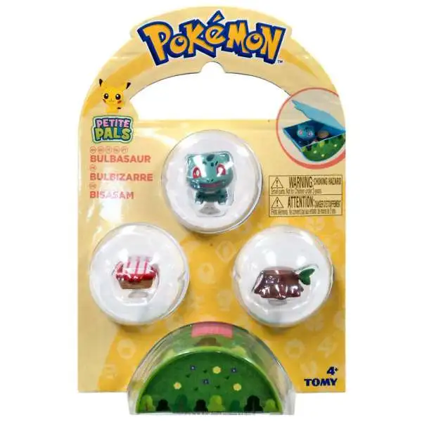 Pokemon Petite Pals Bulbasaur Mini Figure 3-Pack