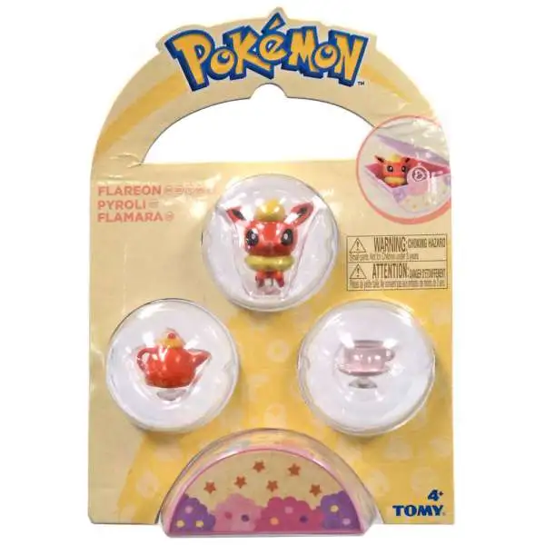 Pokemon Petite Pals Flareon Mini Figure 3-Pack