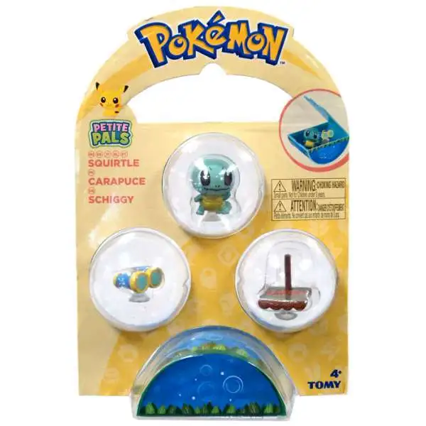 Pokemon Petite Pals Squirtle Mini Figure 3-Pack
