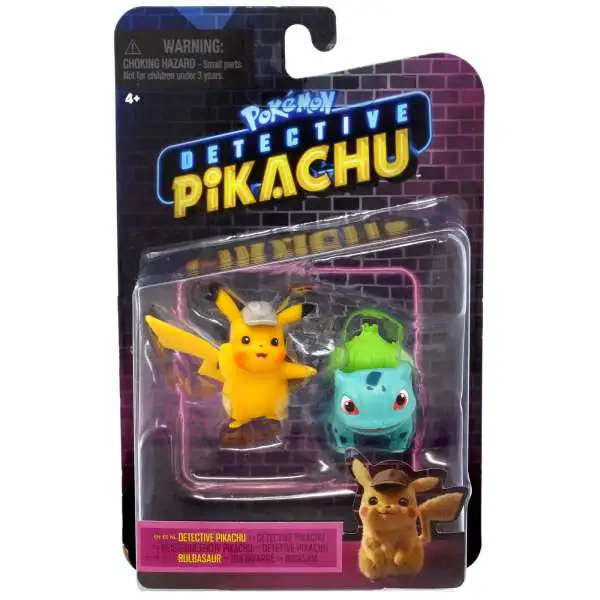 Pokemon Detective Pikachu & Bulbasaur Mini Figure 2-Pack
